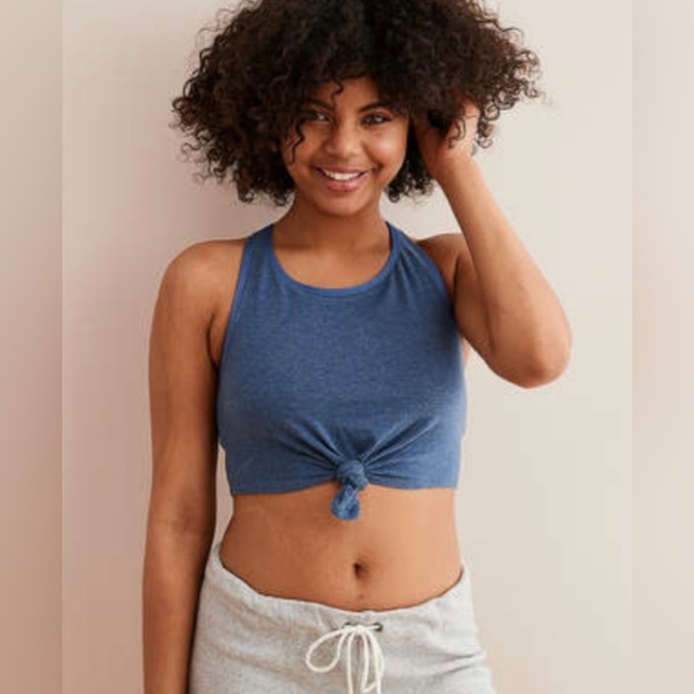 Aerie Sports Bra Knotted Top